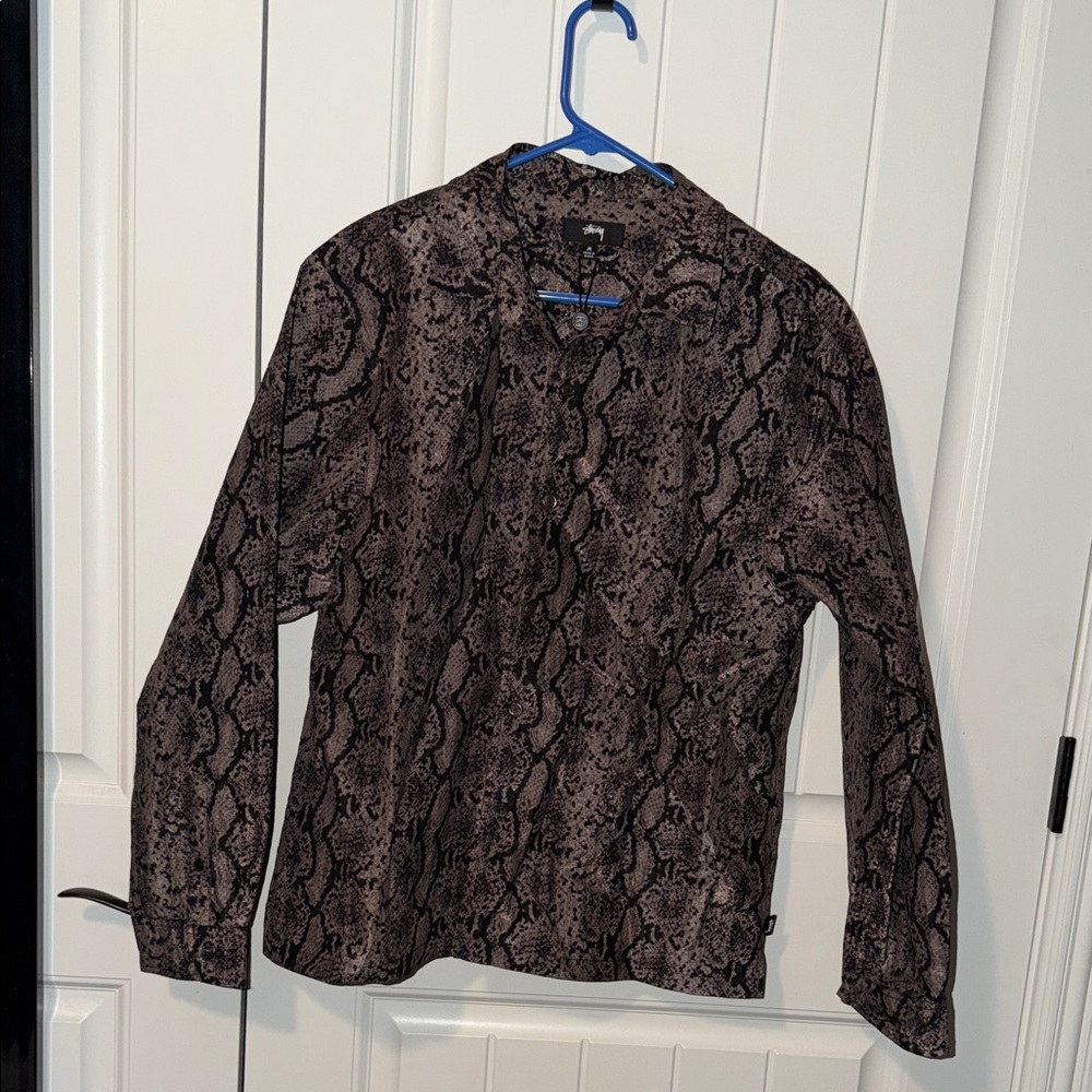 Stussy Python Nylon Wind Shirt NWT - image 1